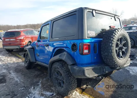 2021 Jeep Wrangler Willys Sport 4X4 z USA, uszkodzony, nr VIN 1C4GJXAN3MW763907
